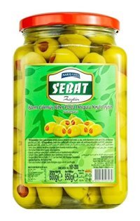 Sebat Biberli Yeşil Zeytin 600 gr