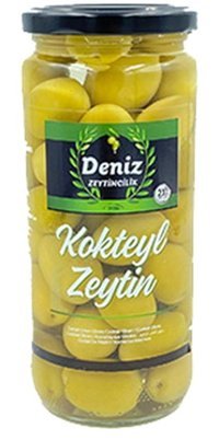 Deniz Zeytincilik Kokteyl Yeşil Zeytin Kavanoz 300 gr