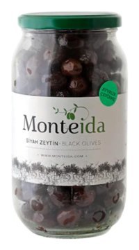 Monteida Siyah Zeytin 1 kg
