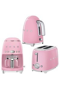 Smeg 50's Style 3'lü Elektronik Çeyiz Seti Pembe
