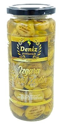Deniz Zeytincilik Izgara Yeşil Zeytin Kavanoz 250 gr