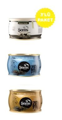 Şems Siyah Zeytin Paket 3x300 gr