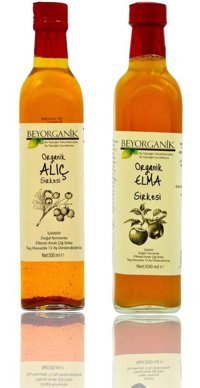 Beyorganik Elma - Üzüm Sirke 2x500 ml