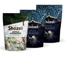Shazel Sütlü Dibek Menengiç Türk Kahvesi 3x200 gr