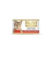 Nutri Feline Yetişkin Sığır Etli-Zeytin Yaş Kedi Maması 16x85 gr
