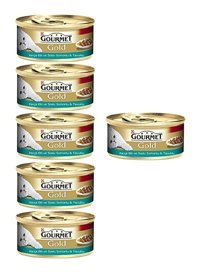 Purina Gourmet Gold Yetişkin Somon-Tavuk Parça Etli-Soslu Yaş Kedi Maması 6x85 gr
