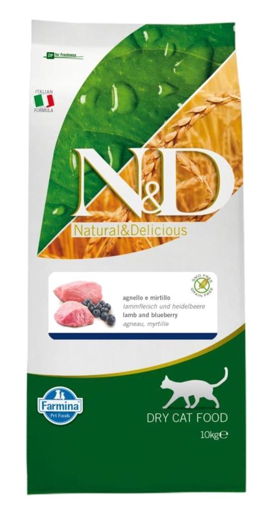N&d Yetişkin Kuzu Etli-Yaban Mersin Yaş Kedi Maması 10 kg