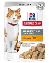 Hill's Yetişkin Tavuklu Yaş Kedi Maması 12x85 gr