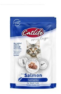 Catlife Yetişkin Somon Parça Etli Yaş Kedi Maması 85 gr
