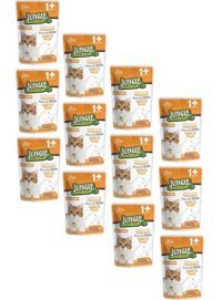 Jungle Yetişkin Kısırlaştırılmış Tavuklu Parça Etli-Soslu Yaş Kedi Maması 12x100 gr