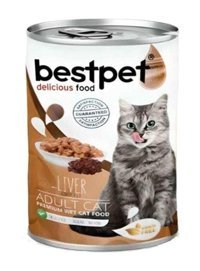 Best Pet Yetişkin Ciğer-Etli Yaş Kedi Maması 400 gr