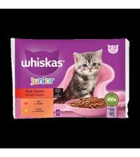 Whiskas Yavru Etli Yaş Kedi Maması 4x340 gr