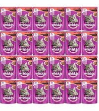 Whiskas Pouch Yetişkin Sığır Etli Parça Etli-Soslu Yaş Kedi Maması 24x85 gr