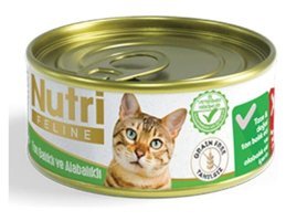 Nutri Feline Yetişkin Alabalık-Ton Balığı Yaş Kedi Maması 24x85 gr