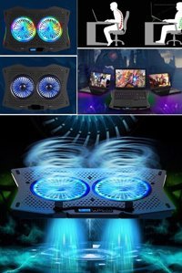 Utelips Katlanabilir Plastik Dikey Ayarlanabilir Soğutuculu Taşınabilir RGB Laptop Standı