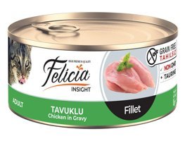 Felicia Yetişkin Tavuklu Yaş Kedi Maması 85 gr