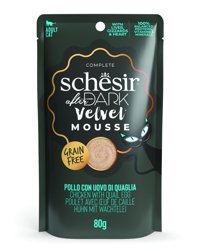 Schesir After Dark Velvet Yetişkin Bıldırcın Yumurtası-Tavuk Yaş Kedi Maması 80 gr