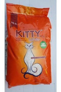 Kitty White Topaklanan Kalın Taneli Bentonit Kedi Kumu 15 lt