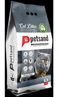 Petsand Topaklanan İnce Taneli Bentonit Kedi Kumu 5 lt