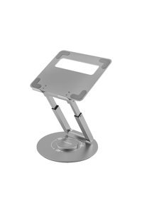 Promate Deskmate-6 Katlanabilir Alüminyum Dikey Ayarlanabilir Taşınabilir Ayaklı Hareketli RGB Laptop Standı