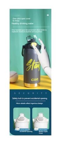 Hyt Vacuum Paslanmaz Çelik 0.95 lt Outdoor Termos Mavi
