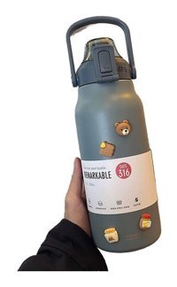Happyplanet Xiaoqityh Paslanmaz Çelik 1.5 lt Outdoor Termos Mavi
