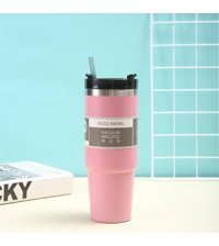 Worryfreeshopping Çift Vakumlu Paslanmaz Çelik 0.89 lt Outdoor Termos Pembe