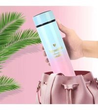 Piraye Gift Digital Çelik 0.5 lt Outdoor Termos Mavi - Pembe