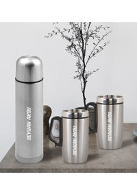 Bk Gift Kişiye Özel Paslanmaz Çelik 0.5 lt Outdoor Termos Krom