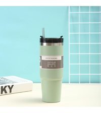 Worryfreeshopping Çift Vakumlu Paslanmaz Çelik 0.89 lt Outdoor Termos Yeşil