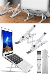Utelips Katlanabilir Alüminyum Dikey Ayarlanabilir Taşınabilir Ayaklı Hareketli Laptop Standı