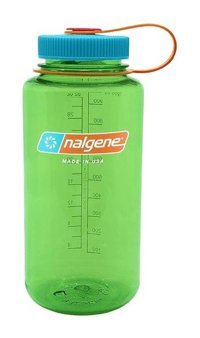 Nalgene Wide Mount Tritan Plastik 1 lt Outdoor Termos Yeşil