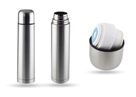 Menba Chef Star Paslanmaz Çelik 1 lt Outdoor Termos Gri
