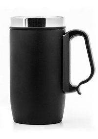 Verahed Kulplu Paslanmaz Çelik 280 ml Outdoor Termos Siyah