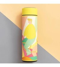 Alibee Macaroon Paslanmaz Çelik 0.48 lt Outdoor Termos Sarı