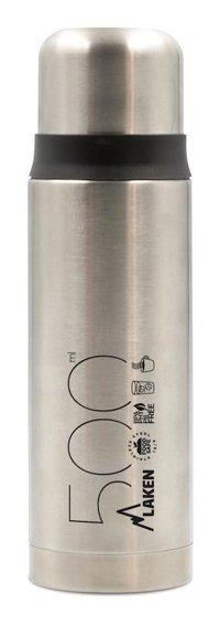 Laken Steel Thermo Lıquıds Paslanmaz Çelik 0.5 lt Outdoor Termos Gri