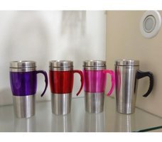 Acar Kupa Paslanmaz Çelik 0.45 lt Outdoor Termos Pembe