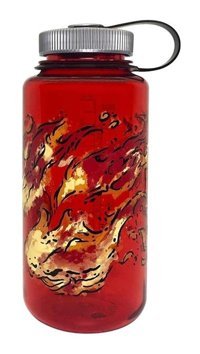 Nalgene Wide Mount Tritan Plastik 1 lt Outdoor Termos Kırmızı