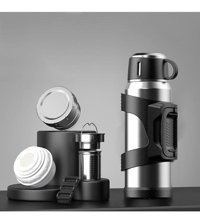 Simicg Açık Paslanmaz Çelik 2 lt Outdoor Termos Gümüş