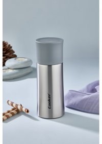 Cooker Çift Kat Paslanmaz Çelik 0.3 lt Outdoor Termos Gri