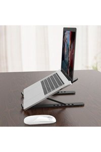 Enfein Katlanabilir Metal Dikey Ayarlanabilir Taşınabilir Ayaklı Hareketli Laptop Standı