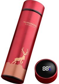 Xcj Digital Paslanmaz Çelik 500 ml Outdoor Termos Kırmızı