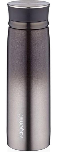 Uzspace St-8016 Paslanmaz Çelik 0.45 lt Outdoor Termos Siyah