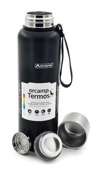 Orcamp Out-5100 Çelik 1.5 lt Outdoor Termos Siyah
