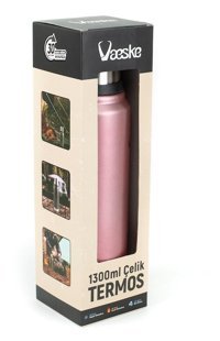 Vaeske Çelik 1.4 lt Outdoor Termos Pembe