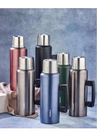 Cooker Kulplu Çelik 1.5 lt Outdoor Termos Yeşil