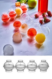 Lagabya Yuvarlak Şekilli Plastik Kapaklı Şeffaf Buz Kalıbı