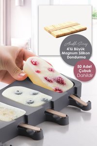 Anadolu Saray Çarşısı Dondurma Şekilli Silikon Renkli Buz Kalıbı