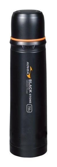 Kovea Black Stone Paslanmaz Çelik 0.75 lt Outdoor Termos Siyah
