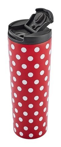 Karaca Puantiyeli Çelik 0.45 lt Outdoor Termos Kırmızı